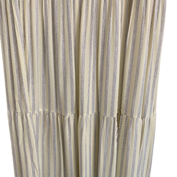 LC LAUREN CONRAD Plus Dress Maxi Halter Yellow & Blue Stripe Size XXL - Picture 9 of 12